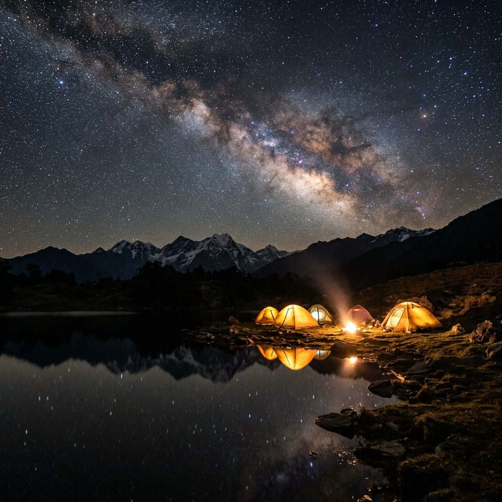 Camp under the Milky Way